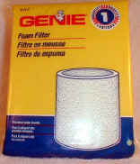 Genie Shop Vac Foam Filter Part #27411R