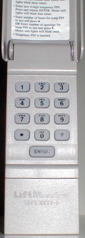 Liftmaster Security+ Keyless Entry System
